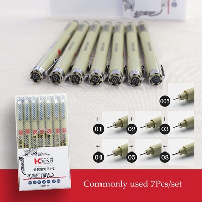 Pigment Liner Micron Pen Set Neelde Drawing Pens set 005 01 02 03 04 05 08 1.0 Brush Art Markeri Fineliner Sketching Pen