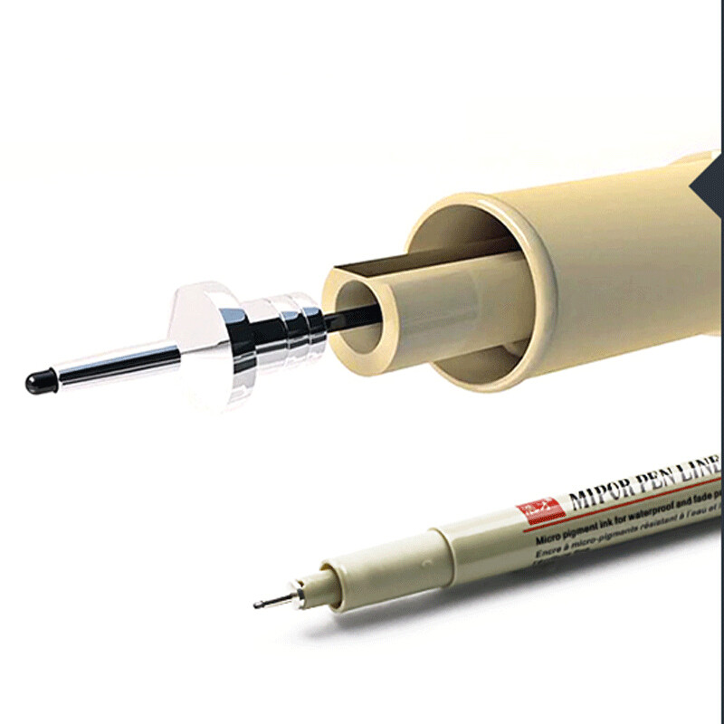 Pigment Liner Micron Pen Set Neelde Drawing Pens set 005 01 02 03 04 05 08 1.0 Brush Art Markeri Fineliner Sketching Pen