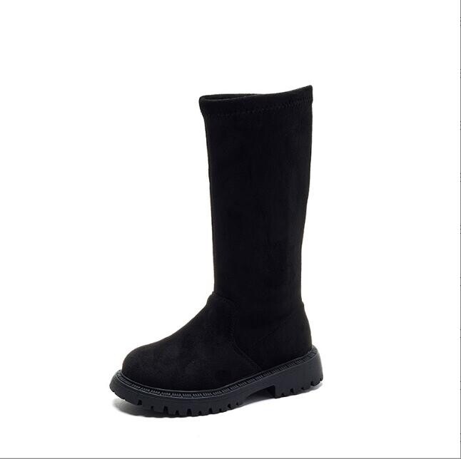 Karusnahast Lapsed Lumesaapad Talvised Naiste Moesaapad Tüdrukud Printsess Põlveni ulatuvad nahksaapad Lastele Vabaajaspordijalatsid Kuumad tossud