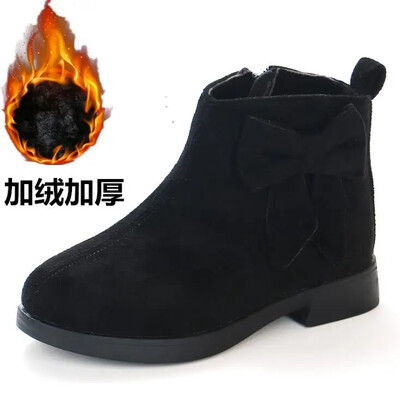 2023 Cizme fete pantofi sport din piele pentru fete copii cizme calde moda fund moale cizme de zăpadă prințesă pantofi copii