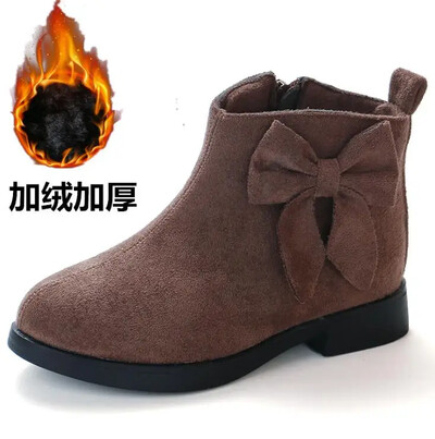 2023 Cizme fete pantofi sport din piele pentru fete copii cizme calde moda fund moale cizme de zăpadă prințesă pantofi copii