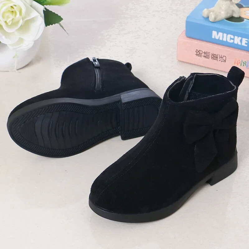 2023 Cizme fete pantofi sport din piele pentru fete copii cizme calde moda fund moale cizme de zăpadă prințesă pantofi copii