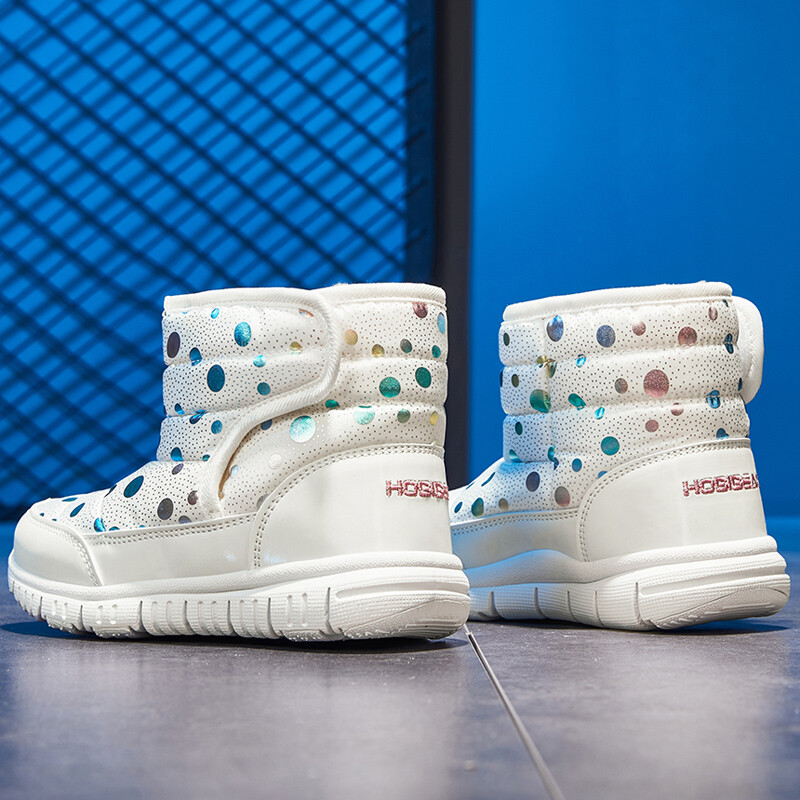 Zimske tople krznene čizme za snijeg Dječje crne krznene cipele za djevojčice Neklizajuća vodootporna dječja obuća Dječje tenisice Cipele za bebe Ružičasta