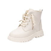 Νέες φθινοπωρινές και χειμερινές νέες κοντές μπότες Παιδικές μονόχρωμες μπότες Κοριτσίστικες μπότες μόδας Παπούτσια για παιδιά 10 έως 12 ετών