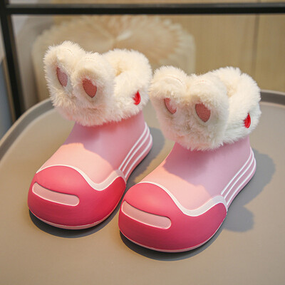 Дутики Platvorm Laste lumesaabas Talvesaabas Uus soe tüdrukute nahast saapad Mood poiste puuvillane jalats Külmakindel vabaajajalats