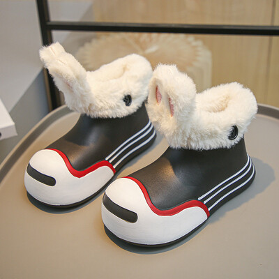 Дутики Platvorm Laste lumesaabas Talvesaabas Uus soe tüdrukute nahast saapad Mood poiste puuvillane jalats Külmakindel vabaajajalats