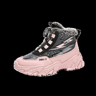 Νέες παιδικές μπότες χιονιού Μοντέρνα, όλα τα ταιριαστά παιδικά, χειμωνιάτικα παχιά βαμβακερά παπούτσια με μεσαία μπλούζα ζεστό κορίτσι για αγόρι, Αντιολισθητική μπότα ανθεκτική στη φθορά