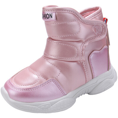 Slatke djevojke Tople plišane čizme za snijeg Studenti Zimske Svestrane visoke cipele Dječji modni trendovi Pamučna obuća