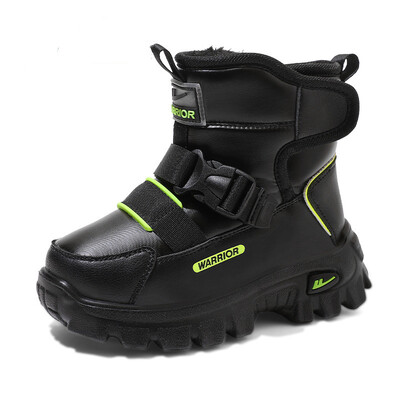 Cizme de zăpadă de pluș pentru copii Iarna 2024 Nouă Băieți Comozi Școală Pantofi casual Cizme de bumbac calde pentru fete 4-15 ani