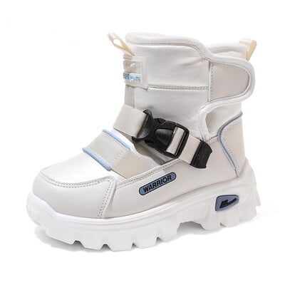 Cizme de zăpadă de pluș pentru copii Iarna 2024 Nouă Băieți Comozi Școală Pantofi casual Cizme de bumbac calde pentru fete 4-15 ani