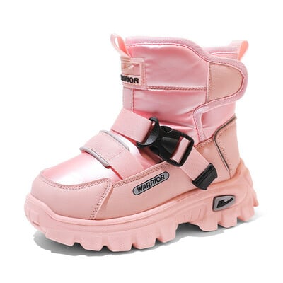 Cizme de zăpadă de pluș pentru copii Iarna 2024 Nouă Băieți Comozi Școală Pantofi casual Cizme de bumbac calde pentru fete 4-15 ani