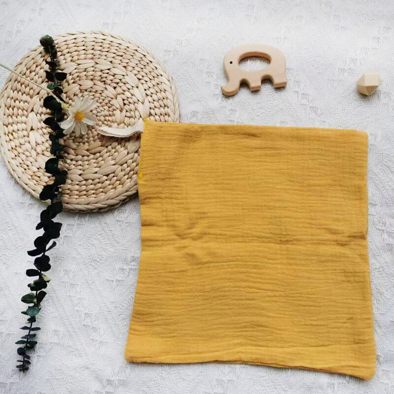 Baby Solid Pure Cotton Sling Multifunktsionaalne higi imav näorätik väike kandiline rätik Enimmüüdud mudel