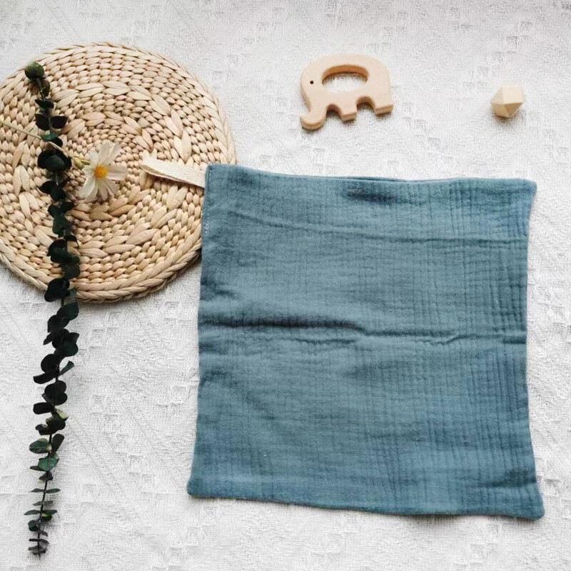 Baby Solid Pure Cotton Sling Multifunktsionaalne higi imav näorätik väike kandiline rätik Enimmüüdud mudel