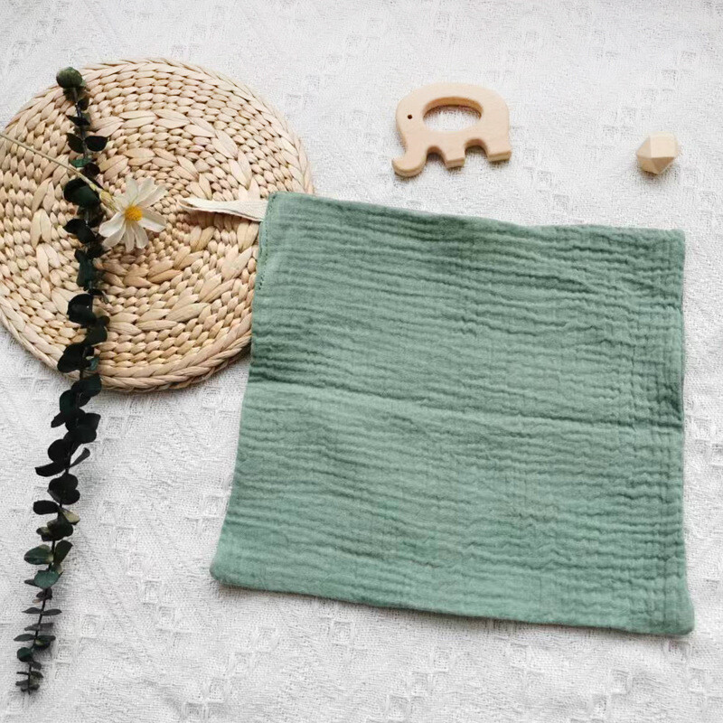 Baby Solid Pure Cotton Sling Multifunktsionaalne higi imav näorätik väike kandiline rätik Enimmüüdud mudel