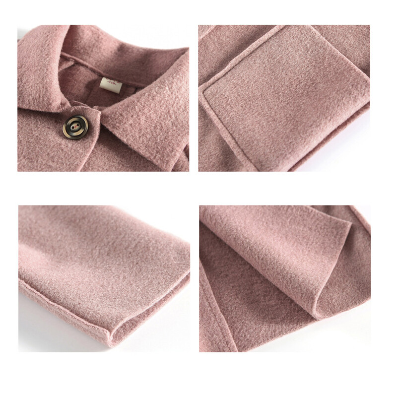 Laste talvevillasegu mantlid Vintage mood teismelised tüdrukud beežid pikad jakid soojad ülerõivad paks jope laps 7 8 10 12 aastat vana