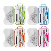 Set de kit de geometrie matematică, raportor, riglă triunghiulară, școlarizare pentru redactarea acasă