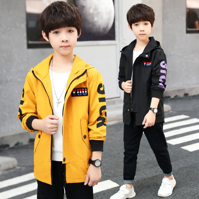 Laste Trench Coat Pusad jakk 4 6 8 10 12 13 aastat Teismeliste poiste Tüdrukute Rõivad 2022 Tagasi kooli Sügisene ülerõivad Lastele