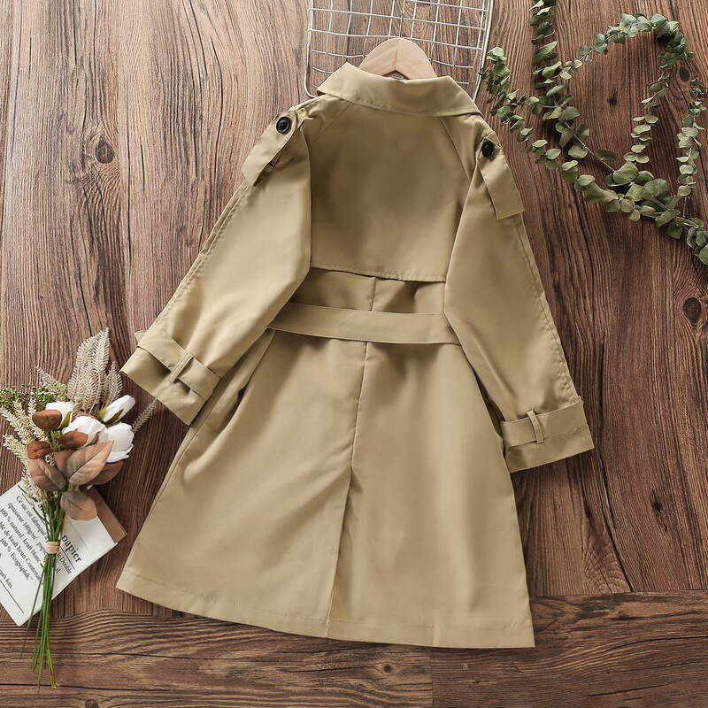 Bebeluși Copii Jachetă Lungă pentru Fete Paltoane Primăvară Toamnă Haine pentru copii pentru Adolescenți Costume de protecție împotriva vântului Trenci 8 10 12 ani