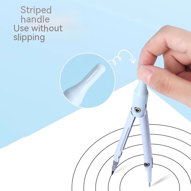 Riglă busolă multifuncțională trei în unu cu reumplere pentru creion, instrument de geometrie pentru matematică, cerc, rechizite de papetărie școlară