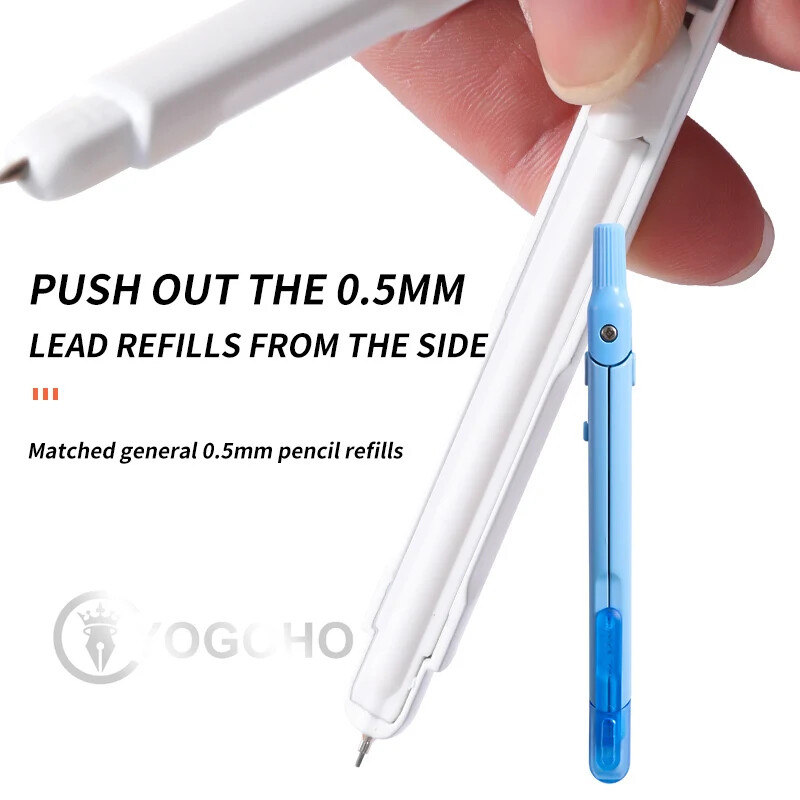 Busolă pentru școală M&G Articole de papetărie colorate Busolă de desen pentru studenți cu reumplere set de matematică pentru schiță Instrumente de desen Set de geometrie