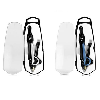 Professionaalsed matemaatika geomeetria pliiatsimustriga metallkompassid Kooliõpilased joonistavad joonistusringi tööriistatarbed kirjatarbed