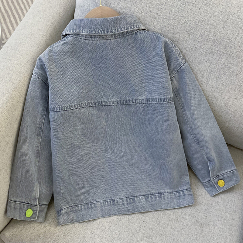 Beebitopsid Lapsed jakid tüdrukutele Trench-mantlid Kevad-sügis teksariided Lasteriided Teismeliste Kostüümid 4 6 8 10 12 aastat