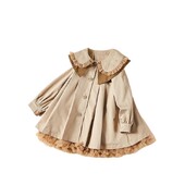 3–13-aastastele lastele mõeldud mantel Tüdrukutele Khakivärvi Kleit Joped Väikelapse Beebi Sügisrõivad Riietus Tüdrukutele Tuulejokk 7 8 9 10 11 12 13