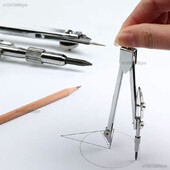 Metallist kompassid instrumentide tööriistakastide komplekt kunstikujunduse joonistamiseks, inseneribüroo kooli õpilaste matemaatika geomeetria joonistustarvikud