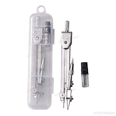 Metallist kompassid instrumentide tööriistakastide komplekt kunstikujunduse joonistamiseks, inseneribüroo kooli õpilaste matemaatika geomeetria joonistustarvikud