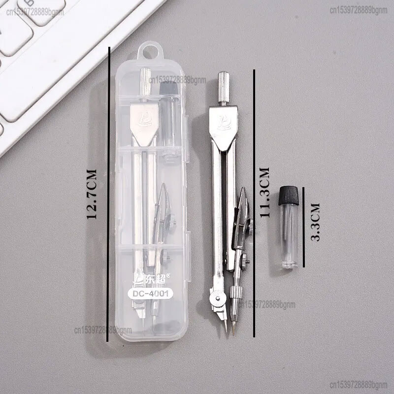 Metallist kompassid instrumentide tööriistakastide komplekt kunstikujunduse joonistamiseks, inseneribüroo kooli õpilaste matemaatika geomeetria joonistustarvikud