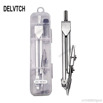 Μεταλλικές πυξίδες Σετ για Σχεδίαση Μηχανικών Εργαλείο Σχεδίασης Κύκλων Γραφείου Σχολείο Μαθητή Σχέδιο με Μόλυβδο Μολύβι κουτιού