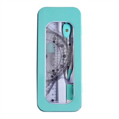 Set de geometrie pentru costum de busolă cu rigle/busole Set de instrumente de matematică precise pentru elevi, multifuncțional profesional, pentru studenți