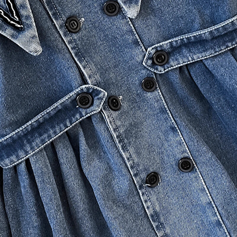 Mokykliniai vaikams Džinsinės striukės mergaitėms Trenčiniai paltai Pavasario rudens apranga Vaikiški drabužiai paaugliams Kostiumai 4 6 8 10 12 m.