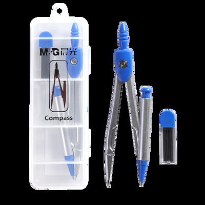 M&G ανοξείδωτη πυξίδα Πολυλειτουργική μεταλλική σχεδίαση Εργαλείο σχεδίασης μαθηματικών κύκλων γεωμετρίας Ανθεκτικά σχολικά είδη γραφικής ύλης