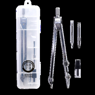 M&G ανοξείδωτη πυξίδα Πολυλειτουργική μεταλλική σχεδίαση Εργαλείο σχεδίασης μαθηματικών κύκλων γεωμετρίας Ανθεκτικά σχολικά είδη γραφικής ύλης