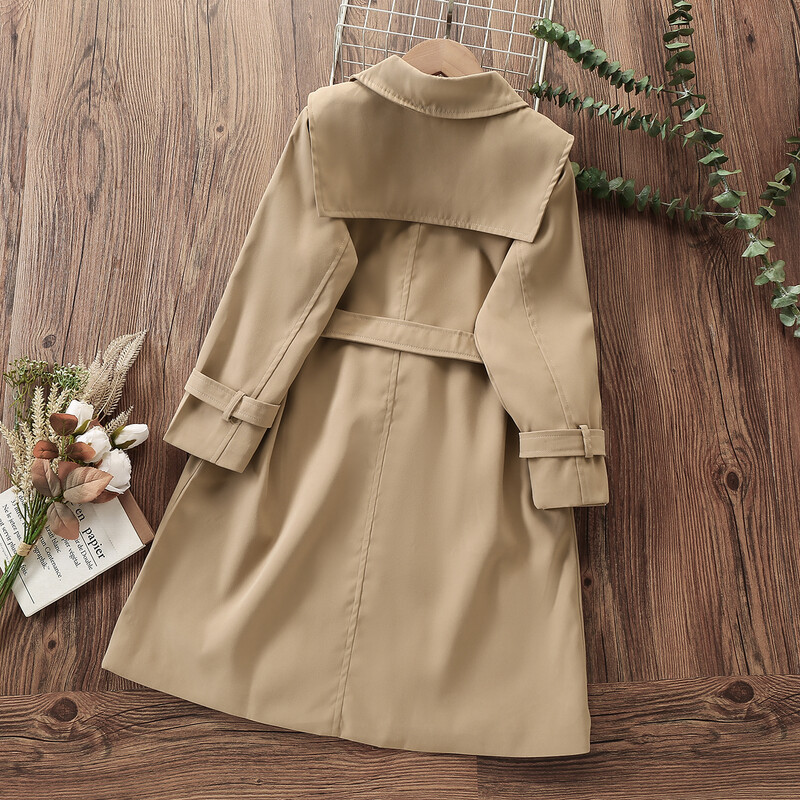 Laste pikad jakid tüdrukutele Mantlid kevadsügis beebid lasteriided teismelistele tuuletõkkekostüümid trenšmantel 4 6 8 10 12 aastat