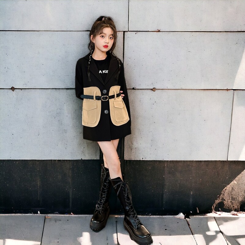 Laste bleiserjoped Tüdrukutele Treeningmantlid Kevadrõivad Lasteriided Teismelistele Tuuletõkkekostüümid 4 6 8 10 12 14 aastat