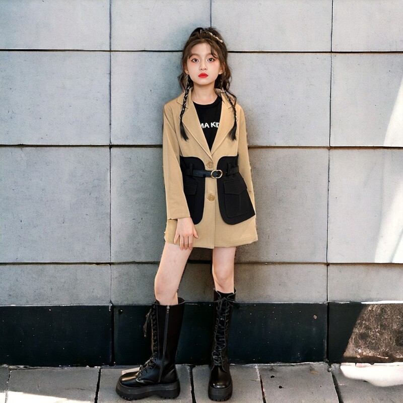 Laste bleiserjoped Tüdrukutele Treeningmantlid Kevadrõivad Lasteriided Teismelistele Tuuletõkkekostüümid 4 6 8 10 12 14 aastat