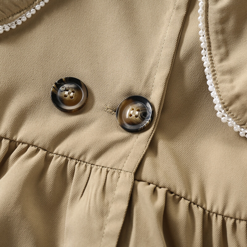 Laste Trench-mantlid tüdrukutele Joped Kool Preppy Kevad-Sügisrõivad Lasteriided Teismelistele Kostüümid 6 8 10 12 aastat