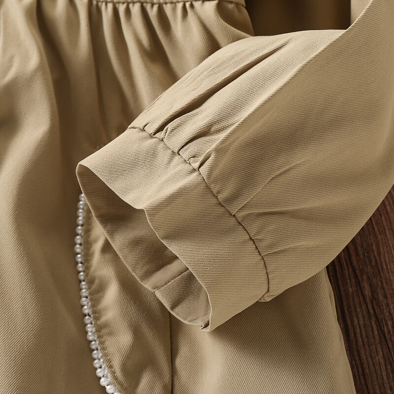 Laste Trench-mantlid tüdrukutele Joped Kool Preppy Kevad-Sügisrõivad Lasteriided Teismelistele Kostüümid 6 8 10 12 aastat