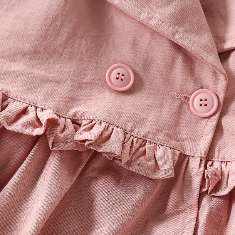 Bebeluş Copii Jachetă pentru Fete Paltoane Volane Primăvară Toamnă Haine Copii Adolescenţi Costume de protecţie împotriva vântului Trenci 8 10 11 12 ani
