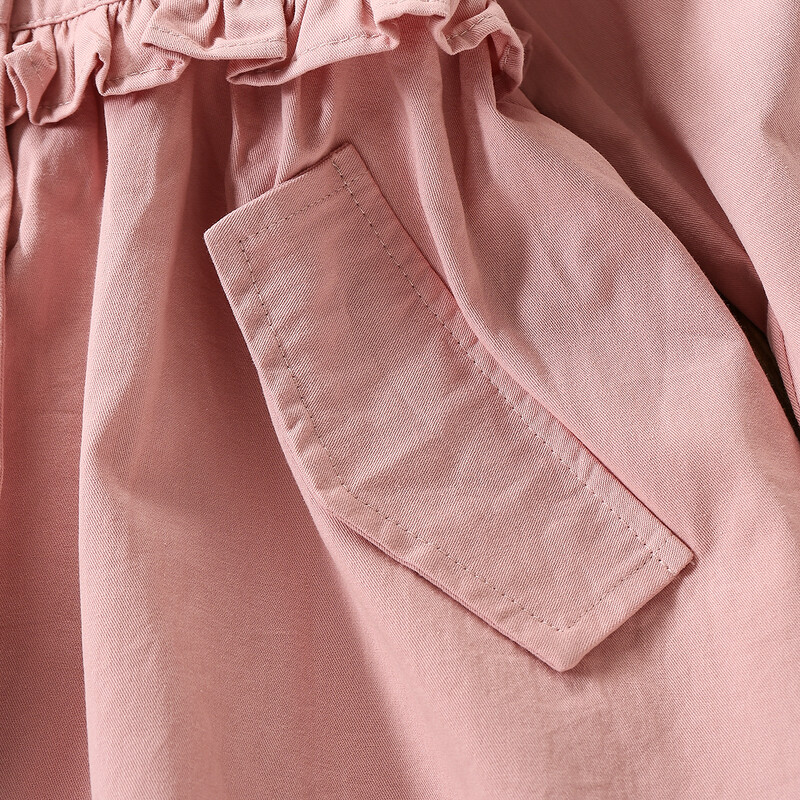 Bebeluş Copii Jachetă pentru Fete Paltoane Volane Primăvară Toamnă Haine Copii Adolescenţi Costume de protecţie împotriva vântului Trenci 8 10 11 12 ani