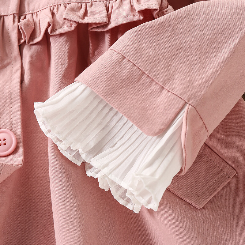 Bebeluş Copii Jachetă pentru Fete Paltoane Volane Primăvară Toamnă Haine Copii Adolescenţi Costume de protecţie împotriva vântului Trenci 8 10 11 12 ani