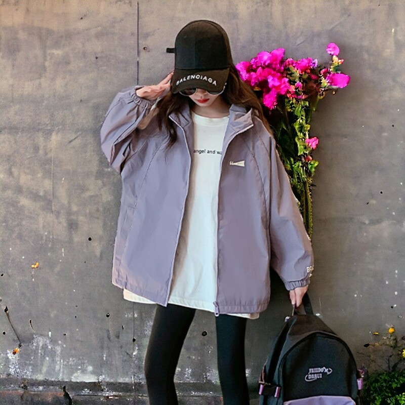 Beebi jakk tüdrukutele Mantlid Lasteriided Teismelistele Ruuduline Tuuletõkkekostüümid Koolitrenn 6 8 9 10 12 13 aastat