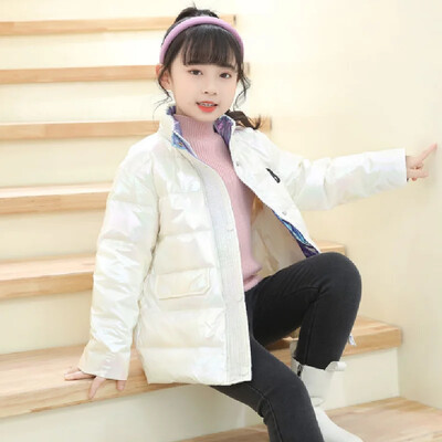 Tüdrukutele valge pardi sulejope Sügismood Spordiriided Laste Talvised Lasteriided Soojad sulemantlid 6 8 10 kuni 12 aastat