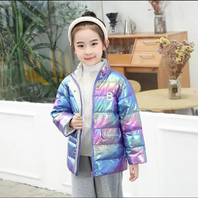 Tüdrukutele valge pardi sulejope Sügismood Spordiriided Laste Talvised Lasteriided Soojad sulemantlid 6 8 10 kuni 12 aastat