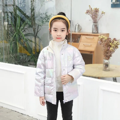 Tüdrukutele valge pardi sulejope Sügismood Spordiriided Laste Talvised Lasteriided Soojad sulemantlid 6 8 10 kuni 12 aastat