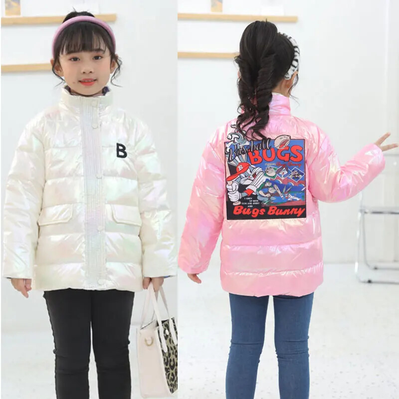 Tüdrukutele valge pardi sulejope Sügismood Spordiriided Laste Talvised Lasteriided Soojad sulemantlid 6 8 10 kuni 12 aastat