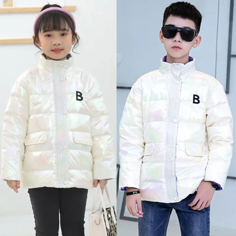 Tüdrukutele valge pardi sulejope Sügismood Spordiriided Laste Talvised Lasteriided Soojad sulemantlid 6 8 10 kuni 12 aastat