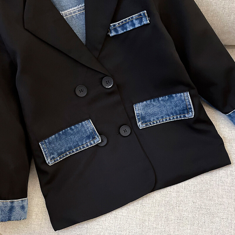 Sacouri copii Jachete pentru fete Trenciuri Primavara Toamna Tinute din denim Haine pentru copii pentru Adolescenti Costume 4 6 8 10 12 ani